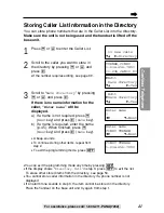 Предварительный просмотр 41 страницы Panasonic KX-TG2247S Operating Instructions Manual