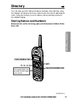 Предварительный просмотр 43 страницы Panasonic KX-TG2247S Operating Instructions Manual