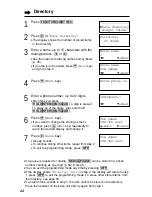 Предварительный просмотр 44 страницы Panasonic KX-TG2247S Operating Instructions Manual