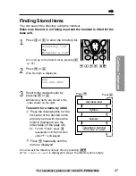 Предварительный просмотр 47 страницы Panasonic KX-TG2247S Operating Instructions Manual