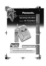 Panasonic KX-tg2248CS Operating Instructions Manual preview