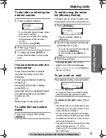 Preview for 23 page of Panasonic KX-TG2248S - 2.4 GHz Digital Cordless Phone Answering System Operating Instructions Manual