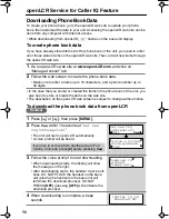 Preview for 56 page of Panasonic KX-TG2248S - 2.4 GHz Digital Cordless Phone Answering System Operating Instructions Manual