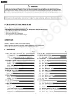 Preview for 2 page of Panasonic KX-TG2257BXS Service Manual