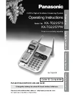 Panasonic KX-TG2257S - 2.4 GHz Digital Cordless Telephone Operating Instructions Manual предпросмотр