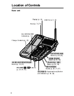 Предварительный просмотр 6 страницы Panasonic KX-TG2257S - 2.4 GHz Digital Cordless Telephone Operating Instructions Manual