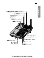 Предварительный просмотр 7 страницы Panasonic KX-TG2257S - 2.4 GHz Digital Cordless Telephone Operating Instructions Manual