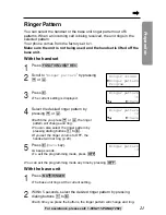 Предварительный просмотр 21 страницы Panasonic KX-TG2257S - 2.4 GHz Digital Cordless Telephone Operating Instructions Manual