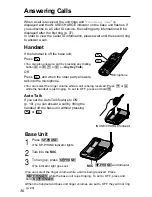 Предварительный просмотр 36 страницы Panasonic KX-TG2257S - 2.4 GHz Digital Cordless Telephone Operating Instructions Manual