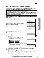 Предварительный просмотр 41 страницы Panasonic KX-TG2257S - 2.4 GHz Digital Cordless Telephone Operating Instructions Manual