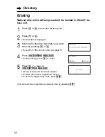 Предварительный просмотр 54 страницы Panasonic KX-TG2257S - 2.4 GHz Digital Cordless Telephone Operating Instructions Manual