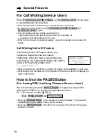 Предварительный просмотр 58 страницы Panasonic KX-TG2257S - 2.4 GHz Digital Cordless Telephone Operating Instructions Manual