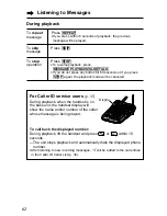 Предварительный просмотр 62 страницы Panasonic KX-TG2257S - 2.4 GHz Digital Cordless Telephone Operating Instructions Manual