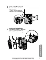 Предварительный просмотр 75 страницы Panasonic KX-TG2257S - 2.4 GHz Digital Cordless Telephone Operating Instructions Manual