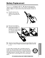 Предварительный просмотр 77 страницы Panasonic KX-TG2257S - 2.4 GHz Digital Cordless Telephone Operating Instructions Manual