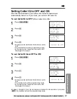 Предварительный просмотр 85 страницы Panasonic KX-TG2257S - 2.4 GHz Digital Cordless Telephone Operating Instructions Manual