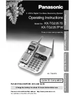 Panasonic KX-TG2257S - 2.4 GHz Digital Cordless... Operating Instructions Manual предпросмотр