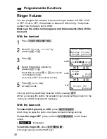 Предварительный просмотр 20 страницы Panasonic KX-TG2257S - 2.4 GHz Digital Cordless... Operating Instructions Manual