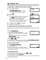 Предварительный просмотр 32 страницы Panasonic KX-TG2257S - 2.4 GHz Digital Cordless... Operating Instructions Manual