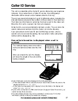 Предварительный просмотр 37 страницы Panasonic KX-TG2257S - 2.4 GHz Digital Cordless... Operating Instructions Manual