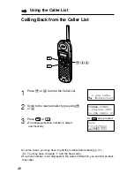 Предварительный просмотр 40 страницы Panasonic KX-TG2257S - 2.4 GHz Digital Cordless... Operating Instructions Manual