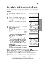 Предварительный просмотр 43 страницы Panasonic KX-TG2257S - 2.4 GHz Digital Cordless... Operating Instructions Manual