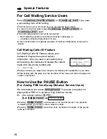 Предварительный просмотр 58 страницы Panasonic KX-TG2257S - 2.4 GHz Digital Cordless... Operating Instructions Manual