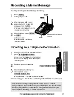 Предварительный просмотр 65 страницы Panasonic KX-TG2257S - 2.4 GHz Digital Cordless... Operating Instructions Manual