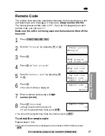 Предварительный просмотр 67 страницы Panasonic KX-TG2257S - 2.4 GHz Digital Cordless... Operating Instructions Manual