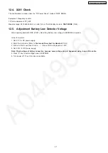 Предварительный просмотр 47 страницы Panasonic KX-TG2260BXS Service Manual