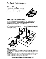 Preview for 3 page of Panasonic kx-tg2267 - Cordless Phone - Operation Operating Instructions Manual