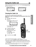 Preview for 29 page of Panasonic kx-tg2267 - Cordless Phone - Operation Operating Instructions Manual