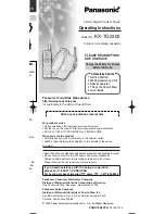 Panasonic KX-TG2302B Operating Instructions Manual preview