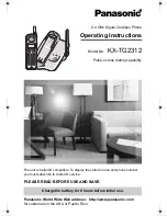 Preview for 1 page of Panasonic KX-TG2312 Operating Instructions Manual