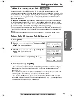 Preview for 25 page of Panasonic KX-TG2312 Operating Instructions Manual