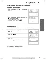 Preview for 27 page of Panasonic KX-TG2312 Operating Instructions Manual