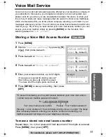 Preview for 33 page of Panasonic KX-TG2312 Operating Instructions Manual