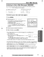 Preview for 35 page of Panasonic KX-TG2312 Operating Instructions Manual