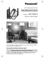 Preview for 1 page of Panasonic KX-TG2313 Operating Instructions Manual