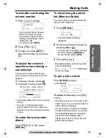 Preview for 19 page of Panasonic KX-TG2313 Operating Instructions Manual