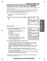 Preview for 25 page of Panasonic KX-TG2313 Operating Instructions Manual