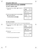 Preview for 28 page of Panasonic KX-TG2313 Operating Instructions Manual