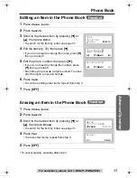 Preview for 33 page of Panasonic KX-TG2313 Operating Instructions Manual