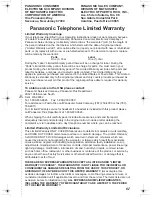 Preview for 61 page of Panasonic KX-TG2313 Operating Instructions Manual