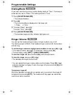 Предварительный просмотр 14 страницы Panasonic KX-TG2322B Operating Instructions Manual