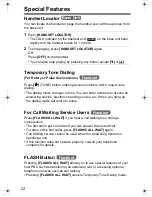 Предварительный просмотр 22 страницы Panasonic KX-TG2322B Operating Instructions Manual