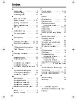 Предварительный просмотр 42 страницы Panasonic KX-TG2322B Operating Instructions Manual