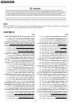 Preview for 2 page of Panasonic KX-TG2323AGB Service Manual