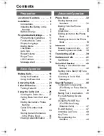 Preview for 4 page of Panasonic KX-TG2335S Operating Instructions Manual