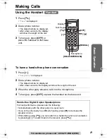 Предварительный просмотр 19 страницы Panasonic KX-TG2335S Operating Instructions Manual